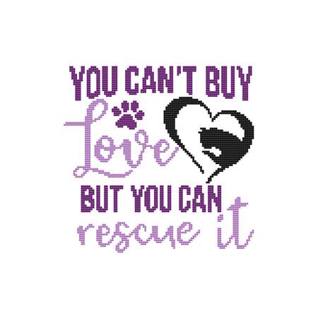 A Cat Saying - You Can't Buy Love But You Can Rescue It